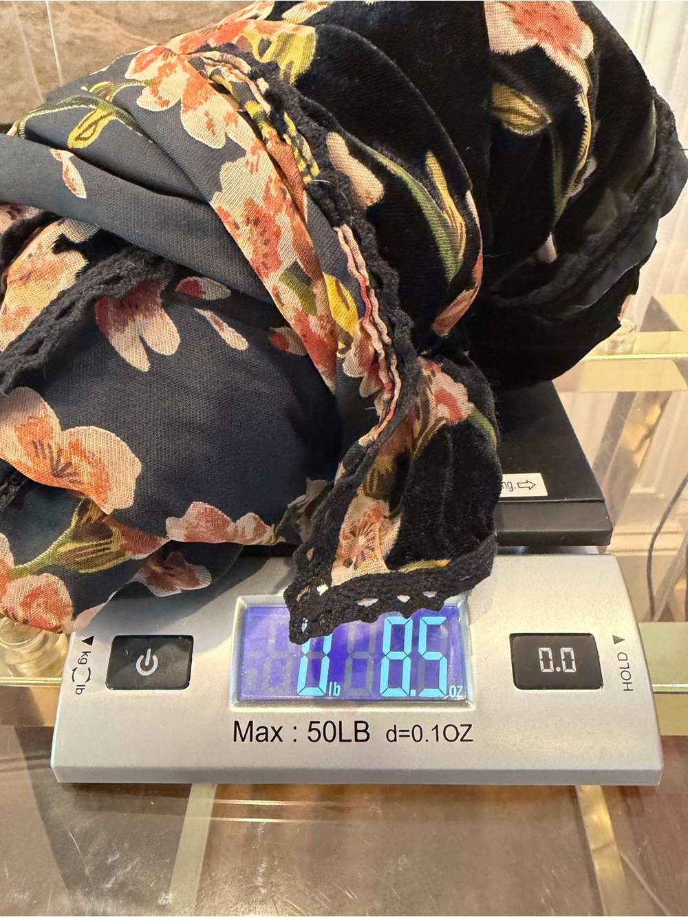 Natural Life Kimono Black floral velvet burnout Open kimono women’s Onesize - Picture 7 of 7